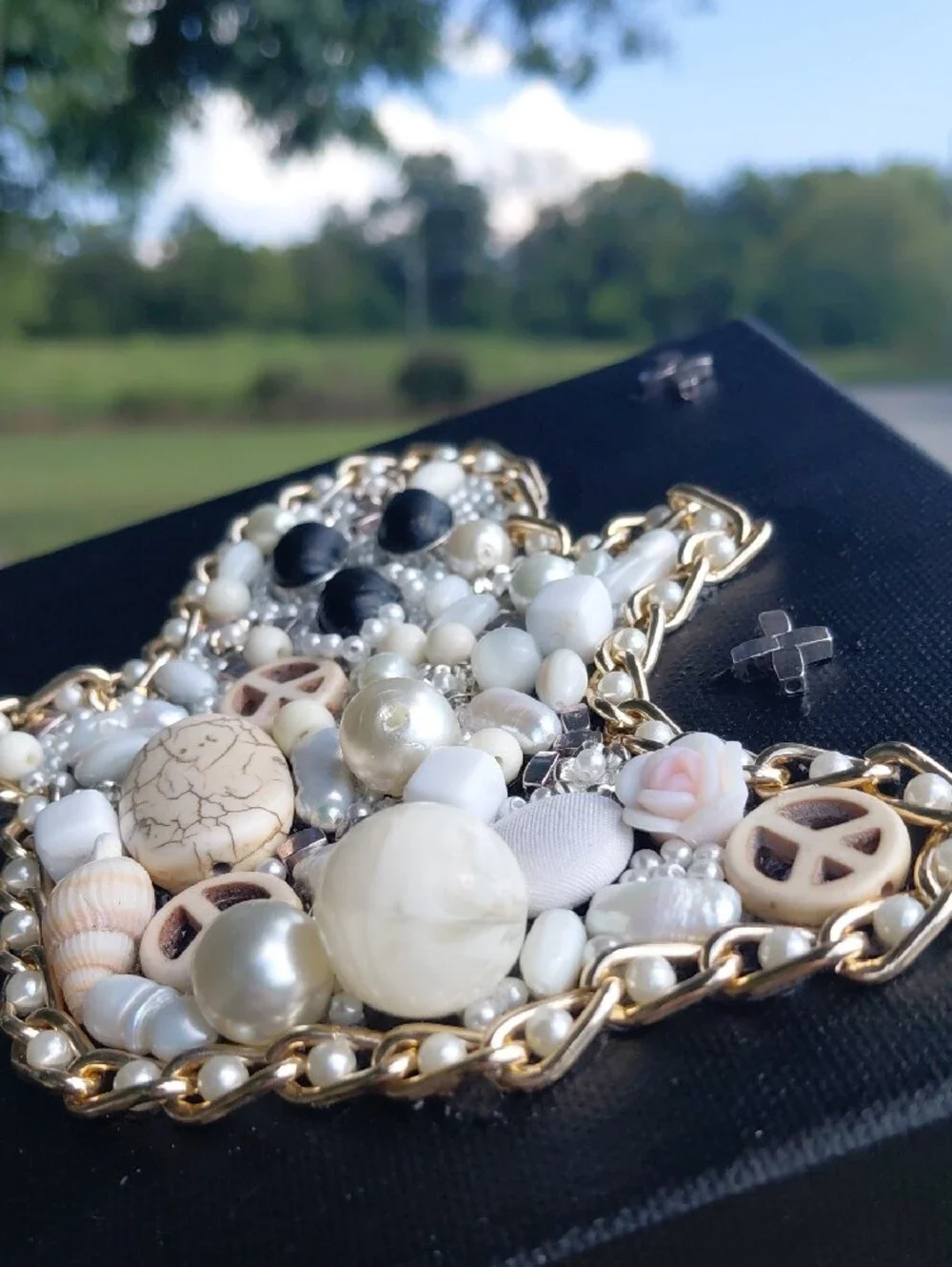 Handcrafted Ghost Junk Jewerly Art